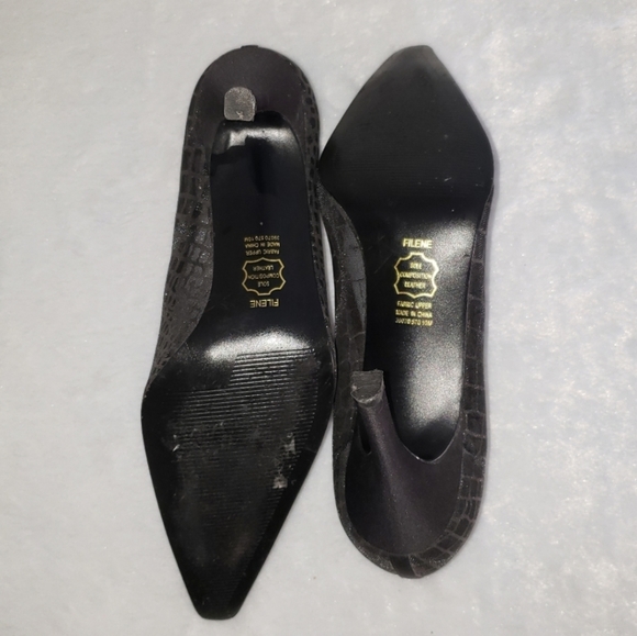 Womens sz 10 black illusion Metaphor stiletto heels with sheer upper material - Picture 5 of 10